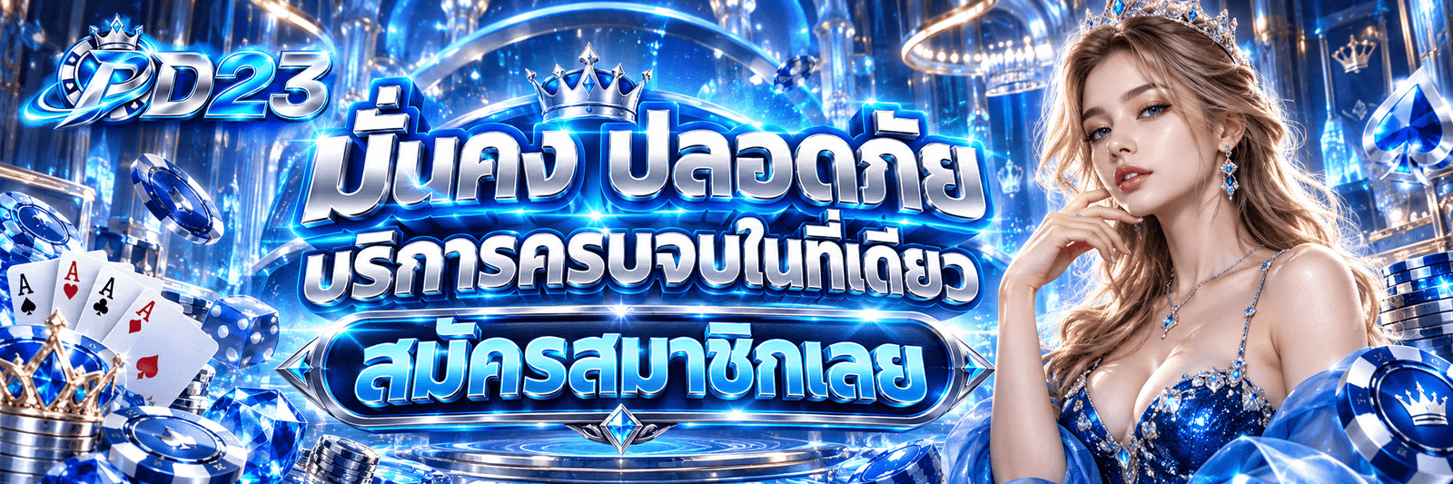 PD23-มั่นคง ปลอดภัย บริการครบจบในที่เดียว สมัครสมาชิกเลย